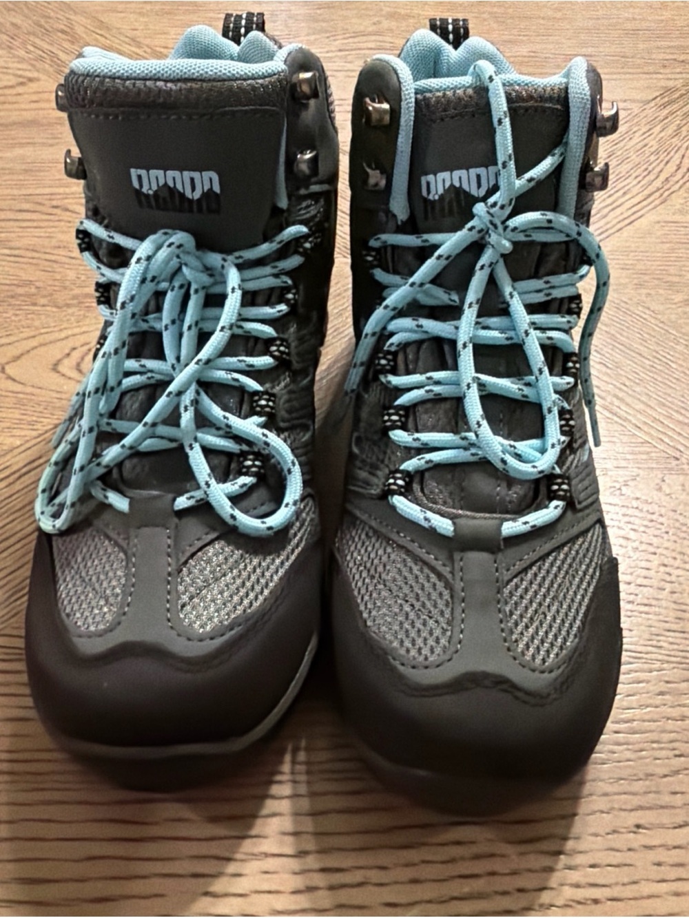 RCORD Women Hiking Boots Waterproof NonSlip Outdoor Black Aqua Size 7 - Picture 2 of 5